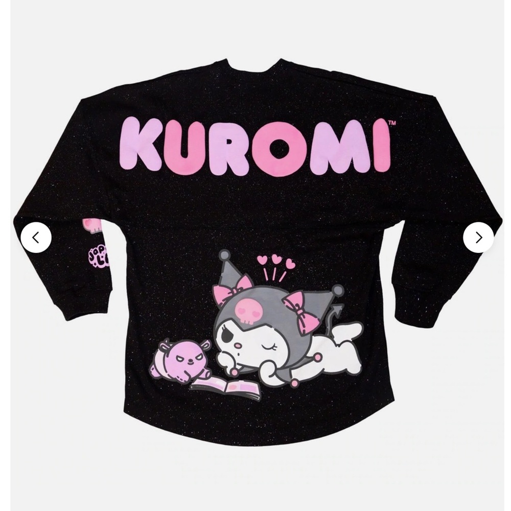 Kuromi Black and Pink Graphic Sweatshirt